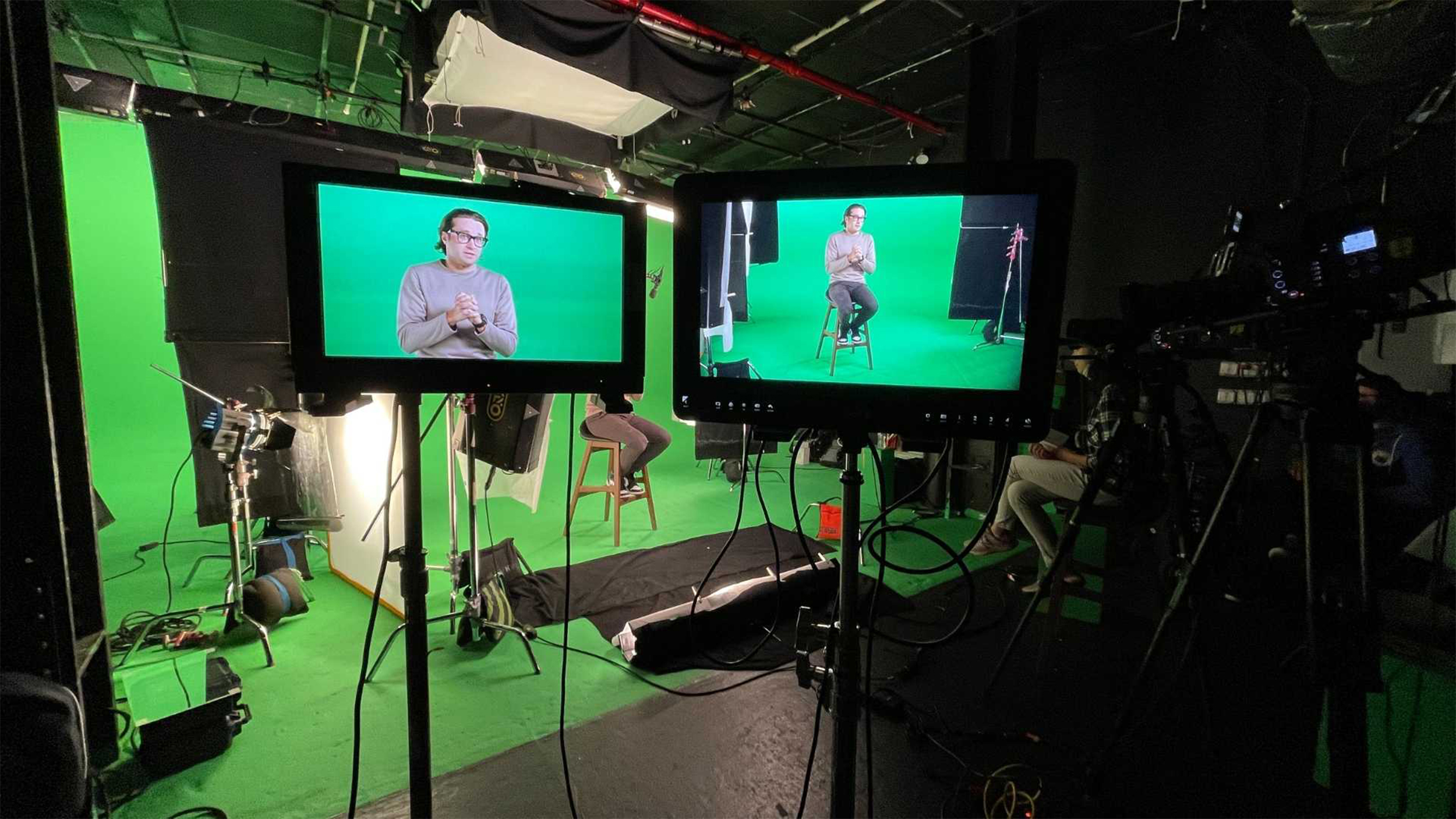 green screen filming documentary CGI filming
