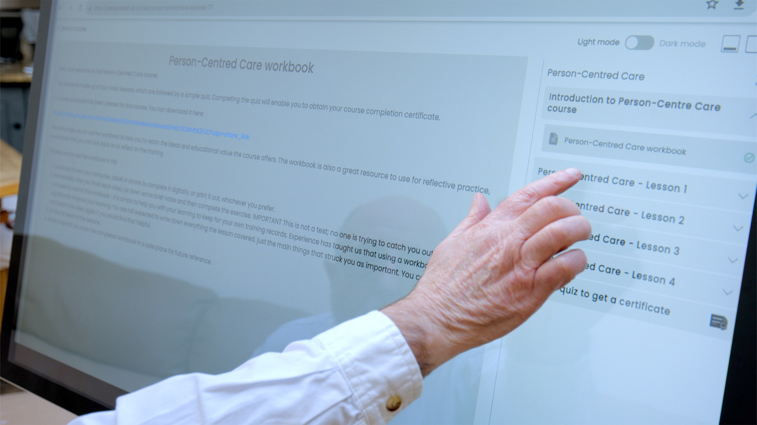 interactive touch screen office